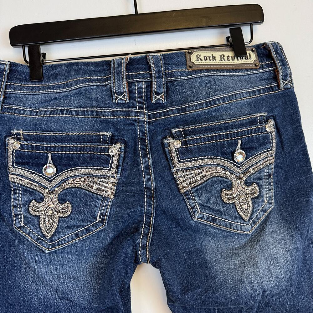 Rock Revival Yara Crop Low Rise Jeans Womens - 30 - Picture 4 of 9